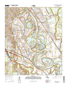 Shreveport East 2015 topographic map thumbnail