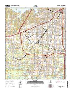 Shreveport West 2015 topographic map thumbnail