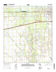 Sulphur 2015 topographic map thumbnail