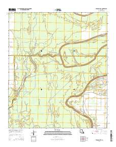 Tensas Bluff 2015 topographic map thumbnail