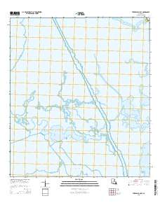 Three Bayou Bay 2015 topographic map thumbnail