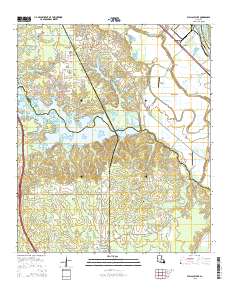 Wallace Lake 2015 topographic map thumbnail