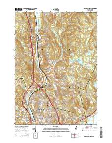 Manchester North 2015 topographic map thumbnail