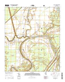 Holly Bluff 2015 topographic map thumbnail