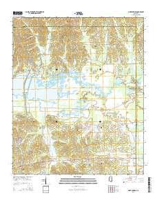 Gore Springs 2015 topographic map thumbnail