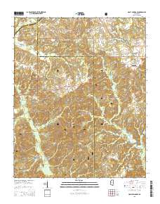 Holly Springs SE 2015 topographic map thumbnail