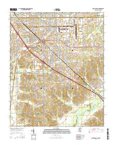 Olive Branch 2015 topographic map thumbnail