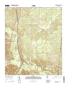 Porterville 2015 topographic map thumbnail
