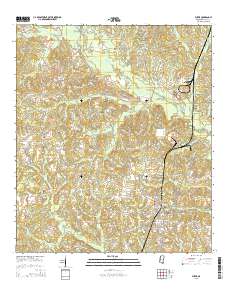Purvis 2015 topographic map thumbnail