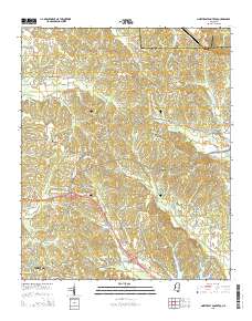 Northeast Pontotoc 2015 topographic map thumbnail