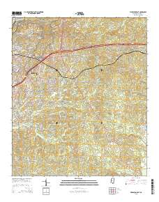 Vicksburg East 2015 topographic map thumbnail