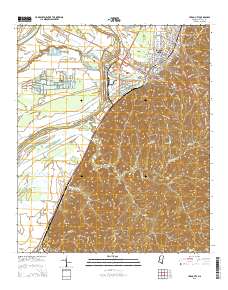 Yazoo City 2015 topographic map thumbnail