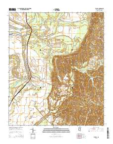 Tchula 2015 topographic map thumbnail