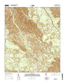Wautubbee 2015 topographic map thumbnail