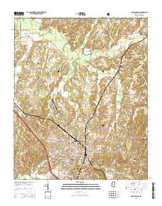Holly Springs 2015 topographic map thumbnail