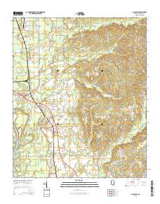 Amory SW 2015 topographic map thumbnail