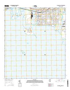 Pascagoula South 2015 topographic map thumbnail