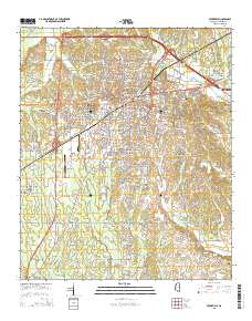 Starkville 2015 topographic map thumbnail