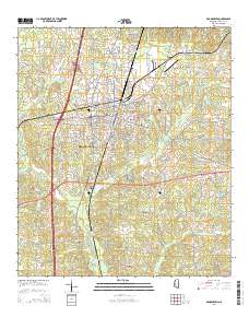 Brookhaven 2015 topographic map thumbnail