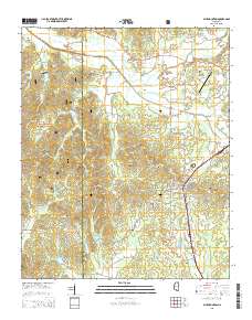 Blue Mountain 2015 topographic map thumbnail