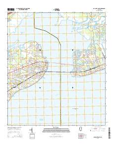 Bay Saint Louis 2015 topographic map thumbnail