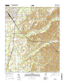 Amory 2015 topographic map thumbnail