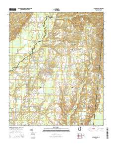 Caledonia 2015 topographic map thumbnail