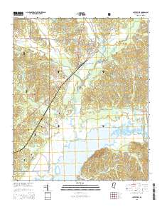 Coffeeville 2015 topographic map thumbnail