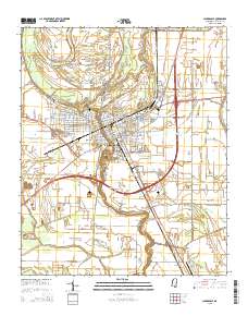 Clarksdale 2015 topographic map thumbnail