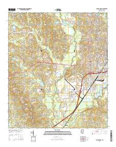 Laurel West 2015 topographic map thumbnail