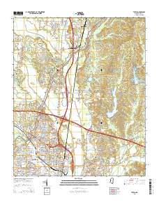 Tupelo 2015 topographic map thumbnail