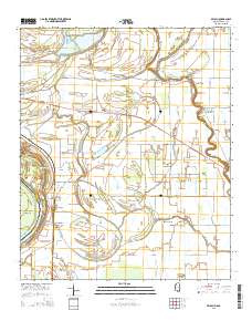 Beulah 2015 topographic map thumbnail