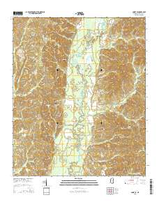 Amory SE 2015 topographic map thumbnail