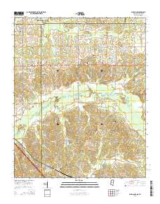 Byhalia NW 2015 topographic map thumbnail