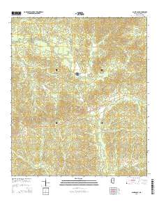 Gin Branch 2015 topographic map thumbnail