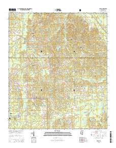 Lena 2015 topographic map thumbnail