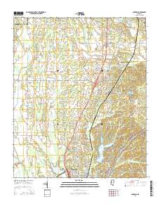 Guntown 2015 topographic map thumbnail