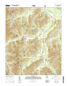 Puskus Lake 2015 topographic map thumbnail