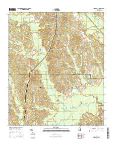 Noxapater 2015 topographic map thumbnail