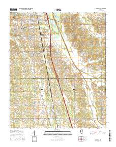 Senatobia 2015 topographic map thumbnail