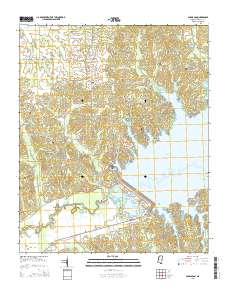 Sardis Dam 2015 topographic map thumbnail