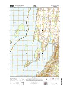 Saint Albans Bay 2015 topographic map thumbnail