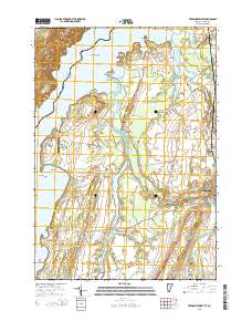 Vergennes West 2015 topographic map thumbnail