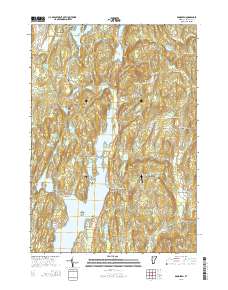 Bomoseen 2015 topographic map thumbnail