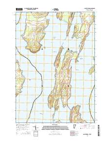 North Hero 2015 topographic map thumbnail