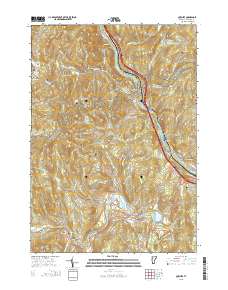 Quechee 2015 topographic map thumbnail