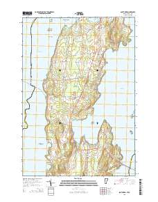 South Hero 2015 topographic map thumbnail