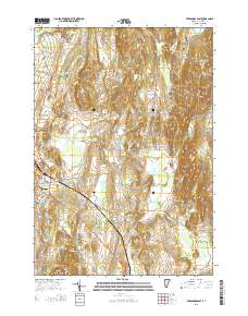 Vergennes East 2015 topographic map thumbnail