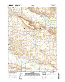 Mule Butte 2015 topographic map thumbnail