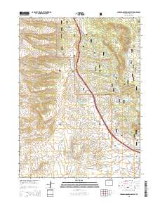Sherman Mountains West 2015 topographic map thumbnail